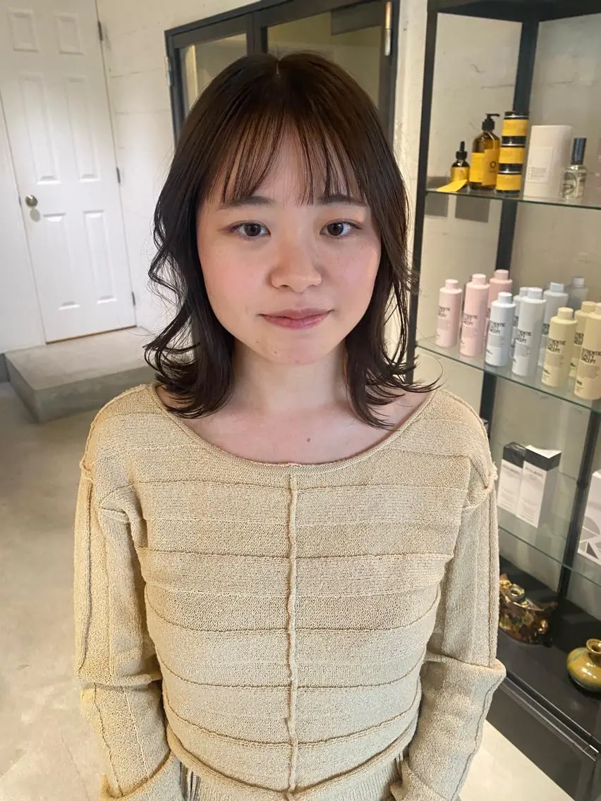 ミディアム カラー 聖 来のヘアスタイル