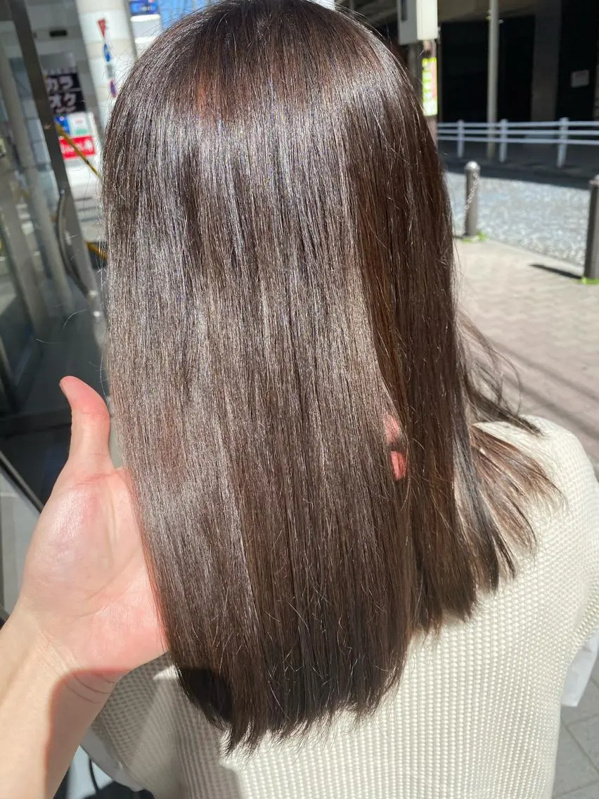 ロング メンズ縮毛矯正 ニュアンスパーマのヘアスタイル