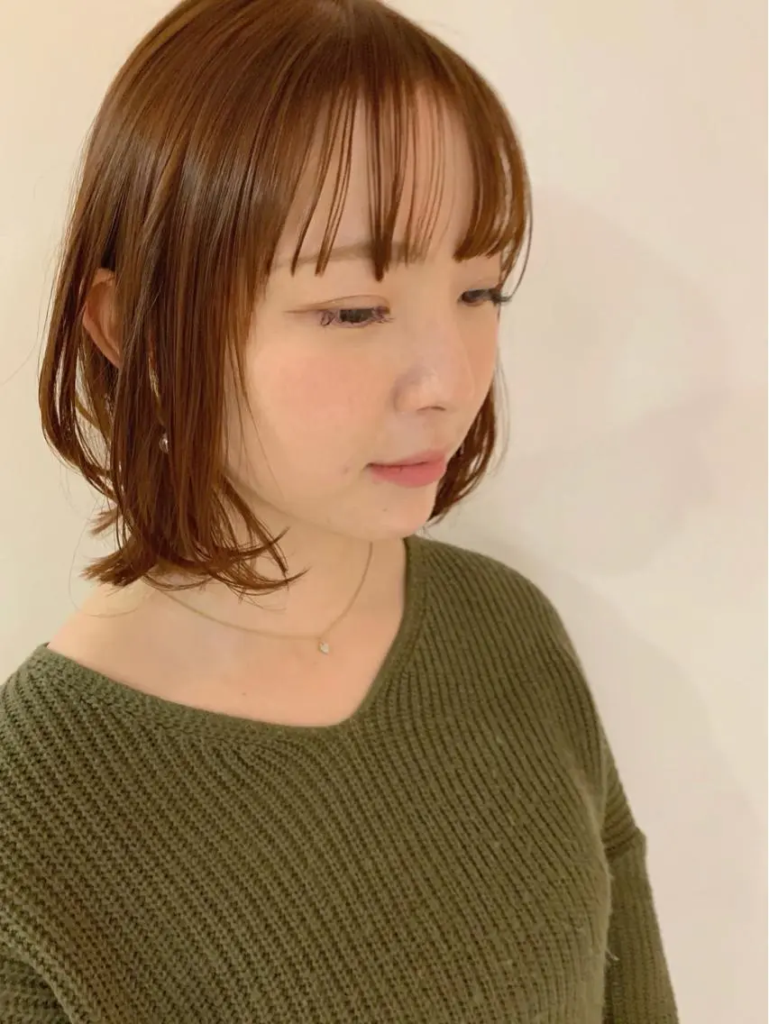 ミディアム ウルフカット 菅原リキヤ くびれレイヤーヘアのヘアスタイル