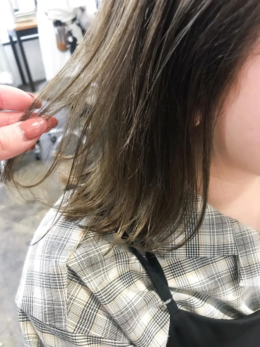 ミディアム 初めてでも失敗しない 透明感カラー Miiのヘアスタイル