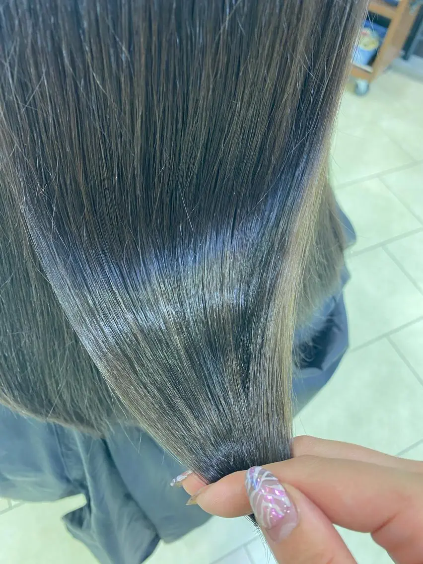 ロング カラー ヘアアレンジ TSUNA 🌙 Lim 五反田のマツエク・マツパデザイン