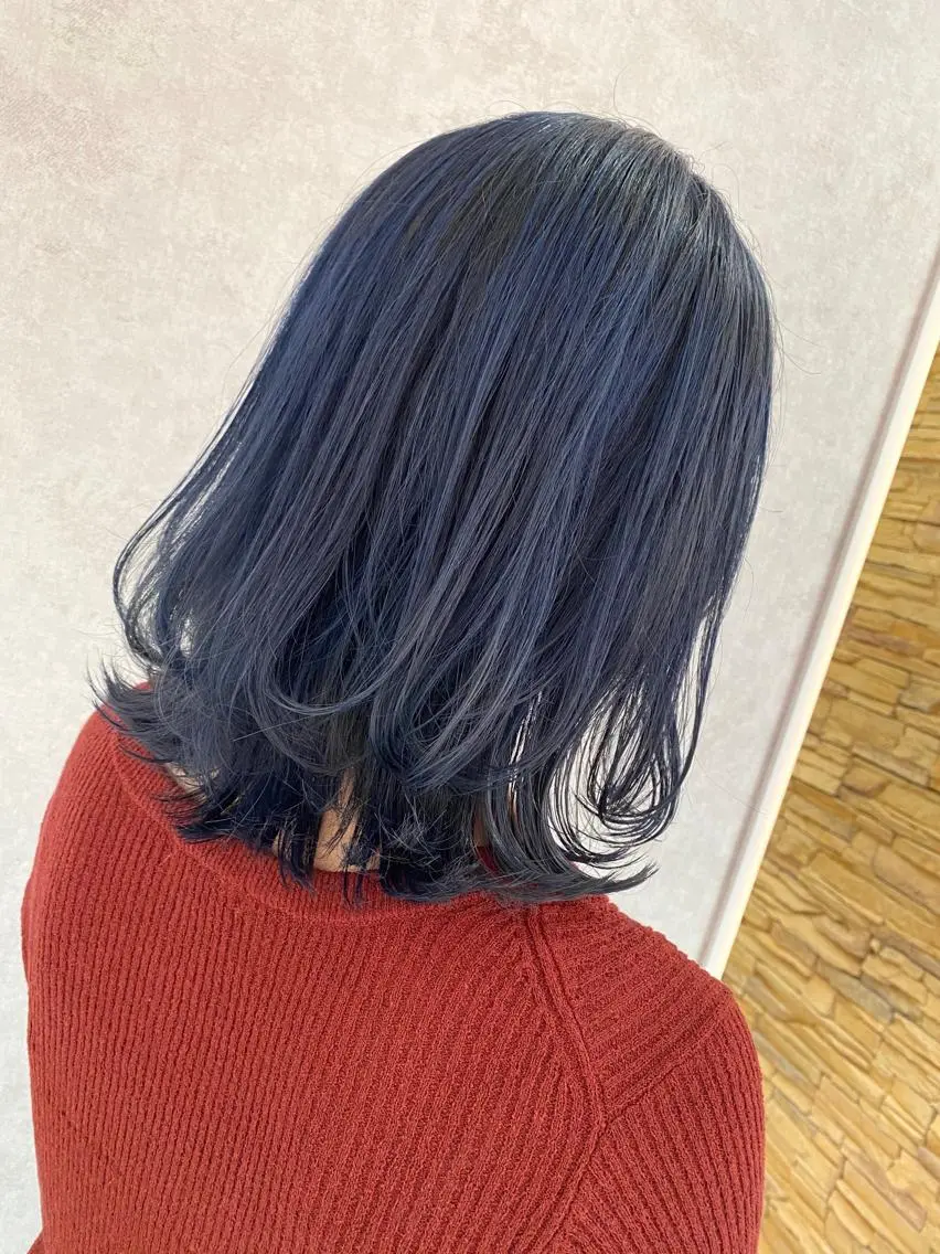 ミディアム カラー カット ヘアカラー トリートメント 浦口友華 ♡  暖色系カラーのヘアスタイル