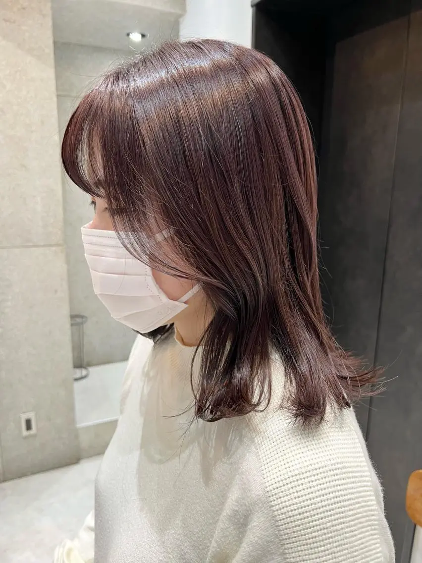 ミディアム カラー ラベンダーカラー カット ヘアカラー トリートメント 🌿ニュアンス/髪質 改善🌿Fukudaのヘアスタイル