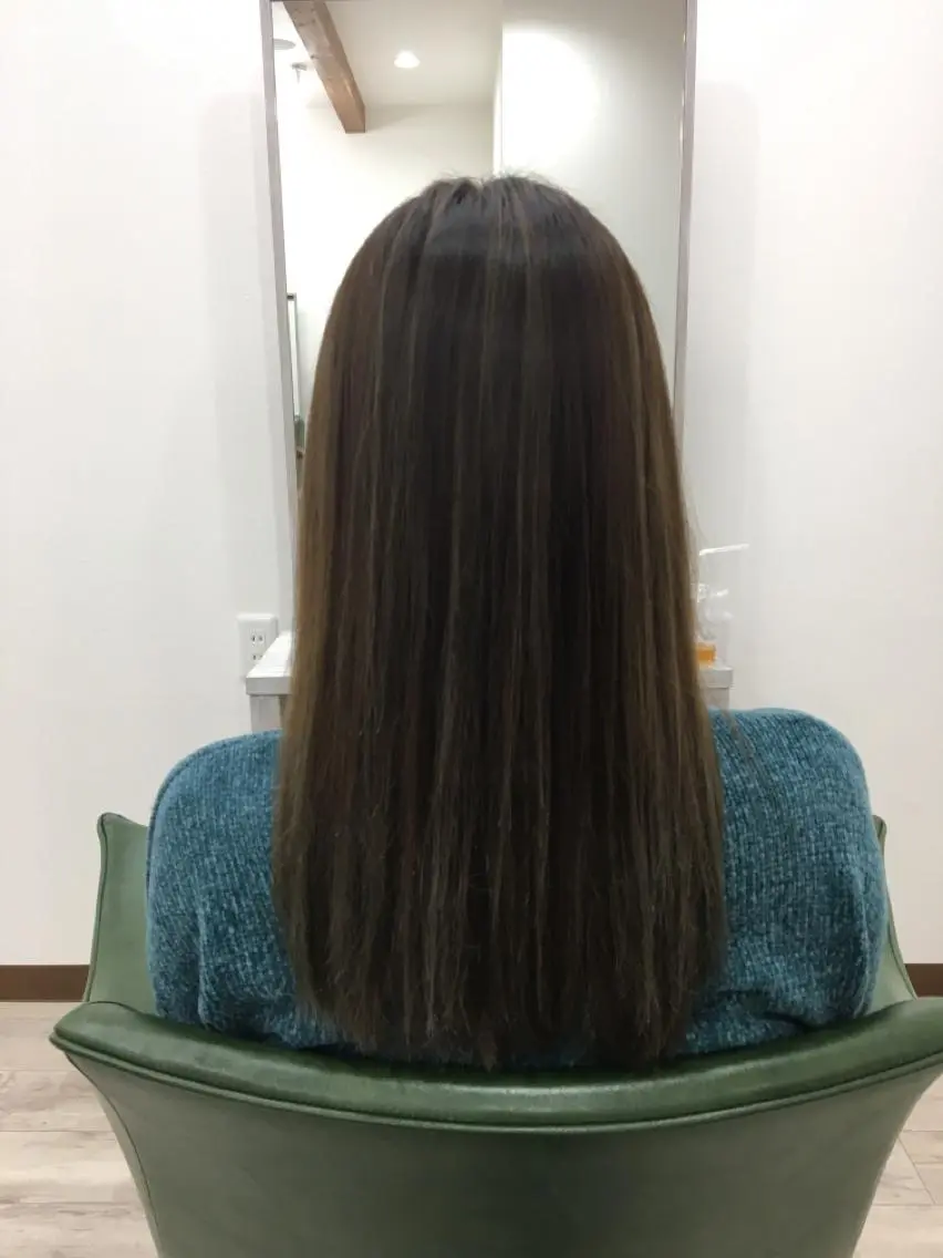 ロング カラー カット ヘアカラー トリートメント 長塚 翔也のヘアスタイル