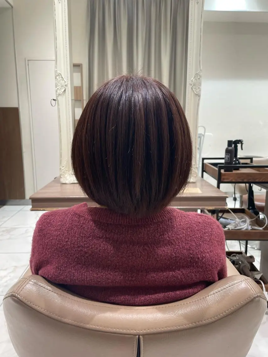 ショート カラー ブラウンカラー ピンクカラー ピンクブラウン 韓国透明感カラー🌀 yuukiのヘアスタイル