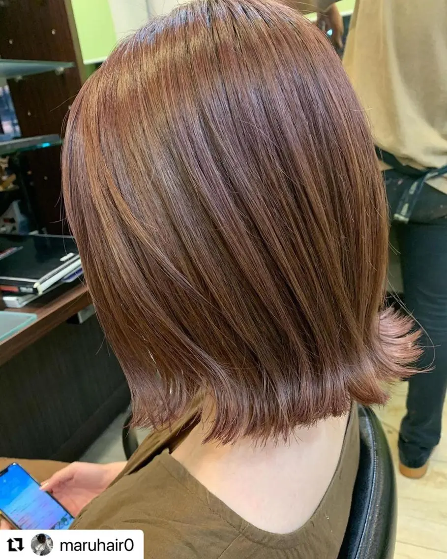 ミディアム カラー メンズ メンズブリーチ ベージュカラー ブリーチ ピンクカラー ピンクベージュ 🩷Eny terrace🩷のヘアスタイル