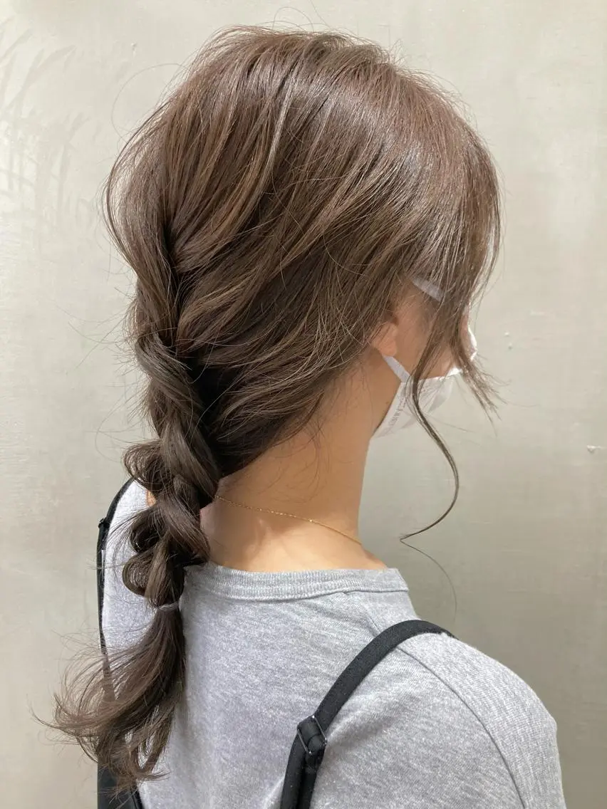 ロング カラー ヘアアレンジ ヘアセット Larry🌼中下 美香のヘアスタイル