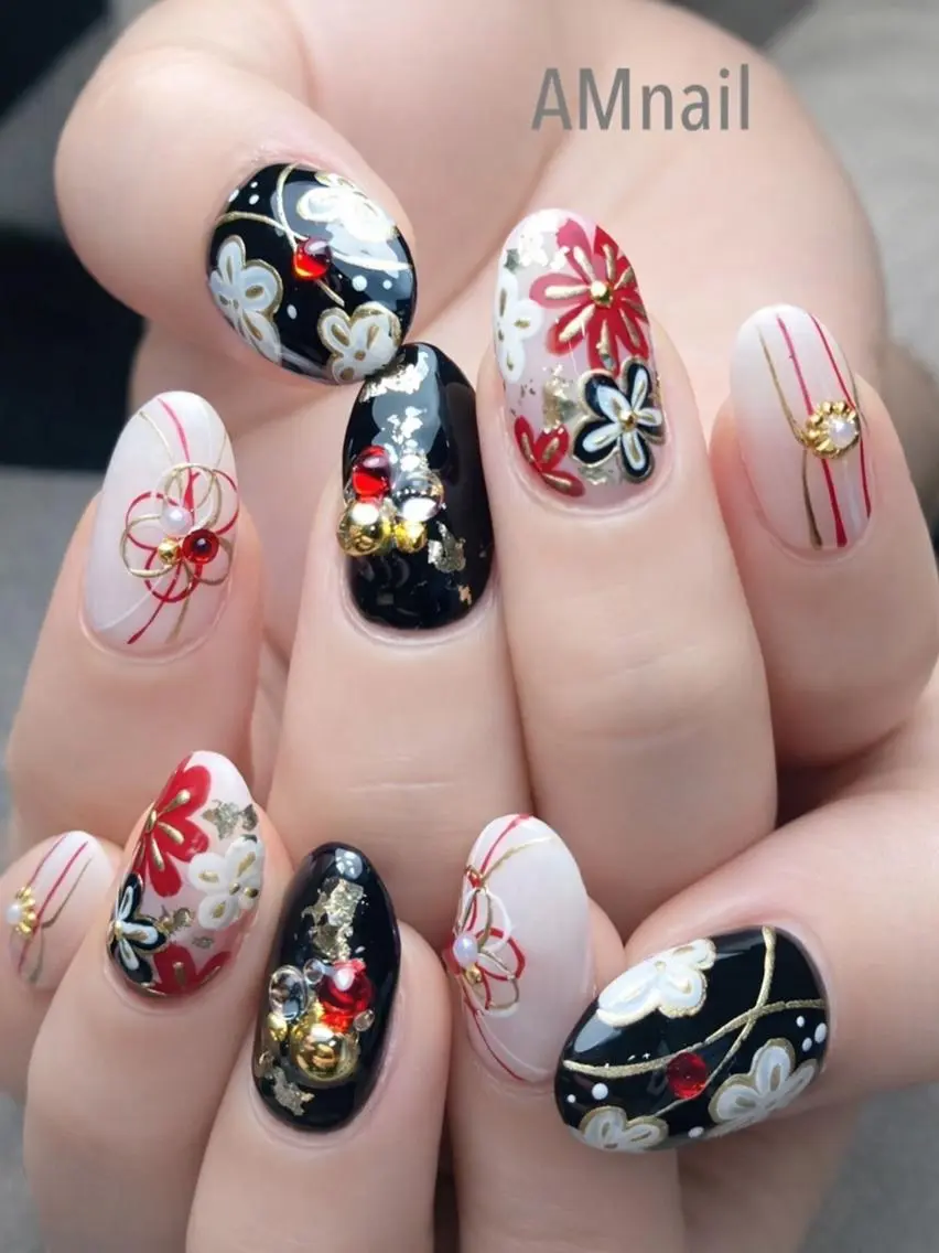 ネイル アートネイル 持ち込み ハンドネイル Am:nail 柏 SUE（スゥ）のネイルデザイン