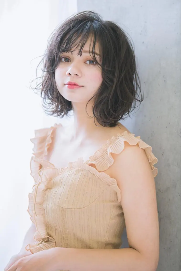 ミディアム ヘアセット 似合わせ艶髪カラー ❤️ハダユミのヘアスタイル
