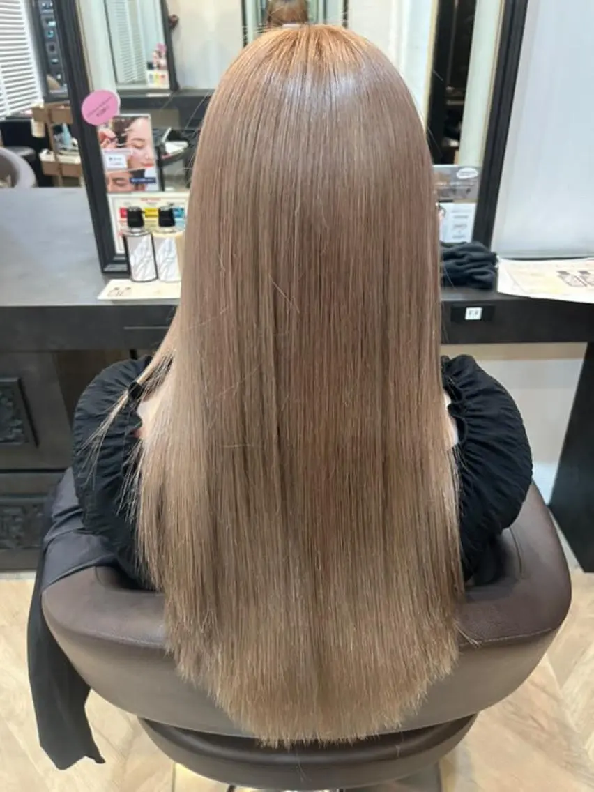 ロング カット ヘアカラー レイヤー 髪質改善 fiti横須賀中央のヘアスタイル