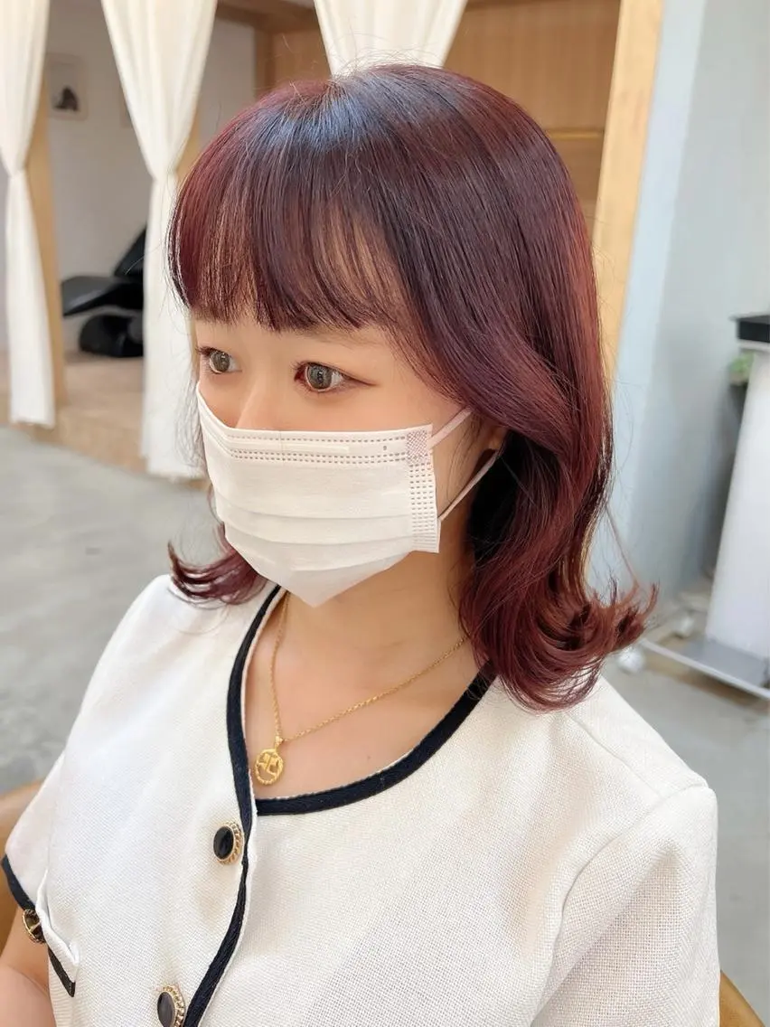 ショート カット ヘアカラー トリートメント 🌷レイヤー縮毛/ 艶ｶﾗｰ/ami🌷のヘアスタイル