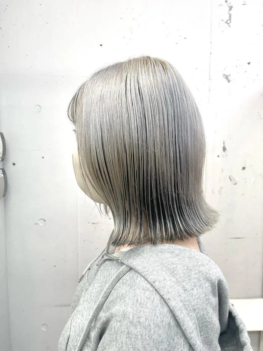 ミディアム カラー ハッシュカット/ハイ トーン/HIROKIのヘアスタイル