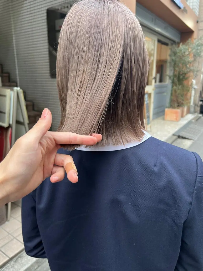 ミディアム カット ヘアカラー トリートメント 🌿ショート🌿 パーマ🌿淳平のヘアスタイル