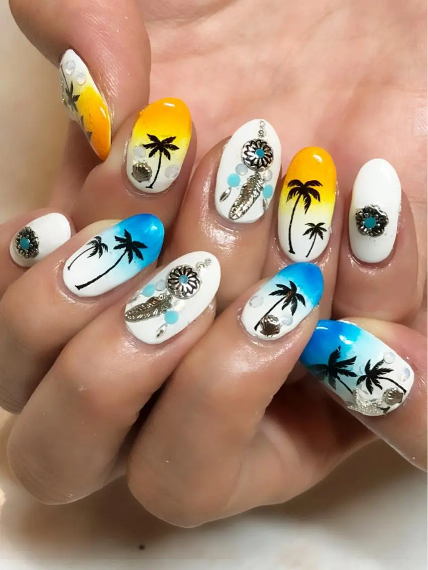 ネイル ジェルネイル 夏ネイル KIREIE NAILSのネイルデザイン