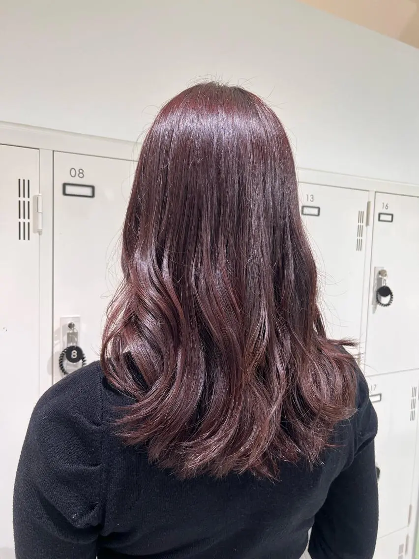 セミロング カラー ブリーチ ブラウンカラー イルミナカラー ラベンダーカラー ラベンダーピンク カット ヘアカラー トリートメント 【メンズ縮毛矯正/ Ryoka】のヘアスタイル
