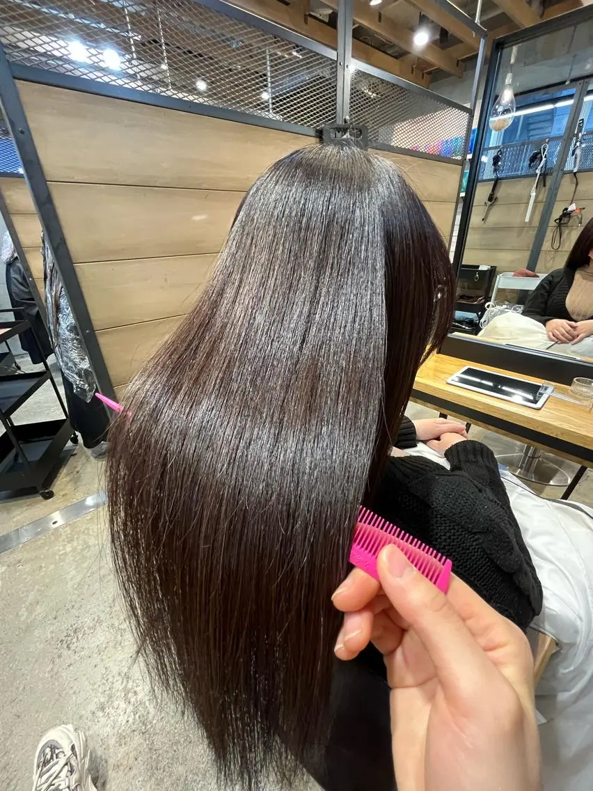 ロング 髪質改善 トリートメント ヘアカラー トリートメント ヘッドスパ 髪質改善 永田零亜のヘアスタイル