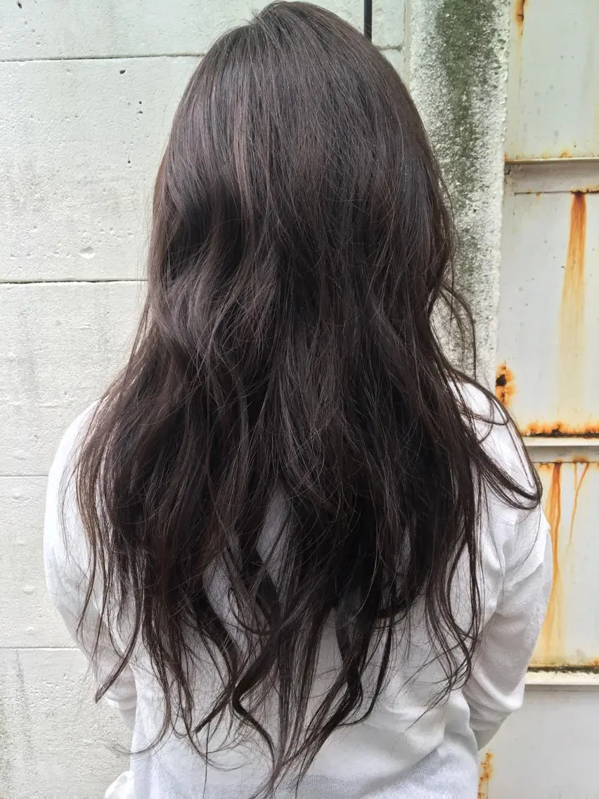 ロング カラー たなか ちあきのヘアスタイル