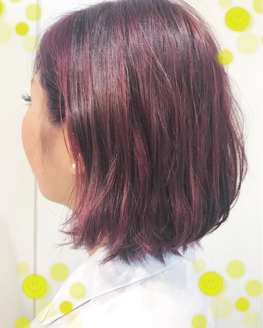 カラー ハイライトカラー レッドカラー 新宿駅近♡個室 ♡関口三都季🌜のヘアスタイル