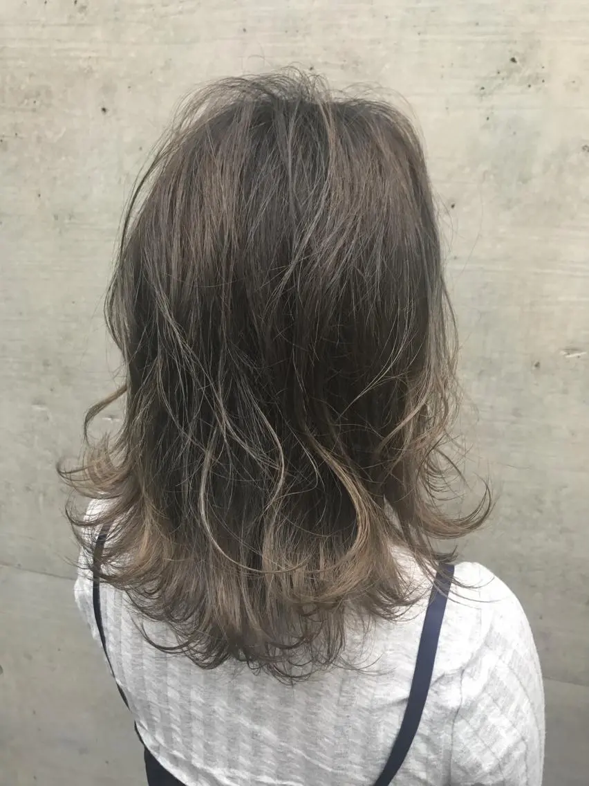 ミディアム カラー ヘアカラー 店長担当🌟 矢吹ガブリエル🌟のヘアスタイル