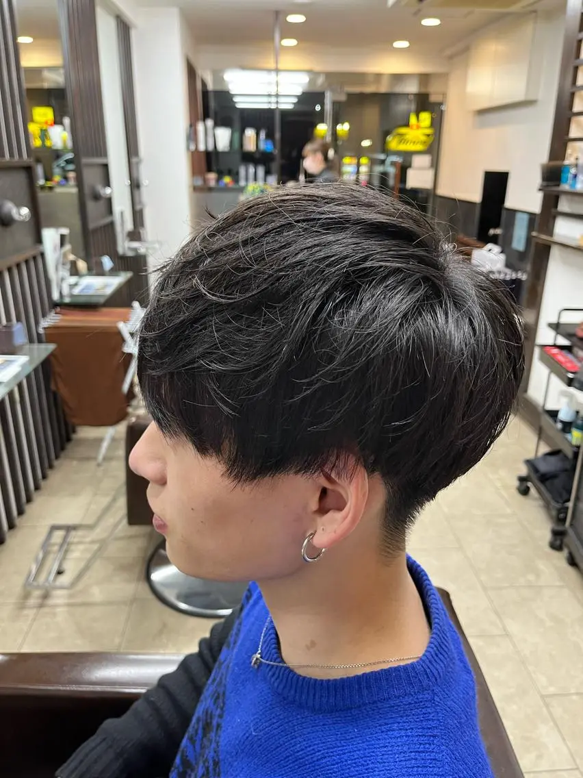 ミディアム カット RELATION /メンズ/バーバーのヘアスタイル