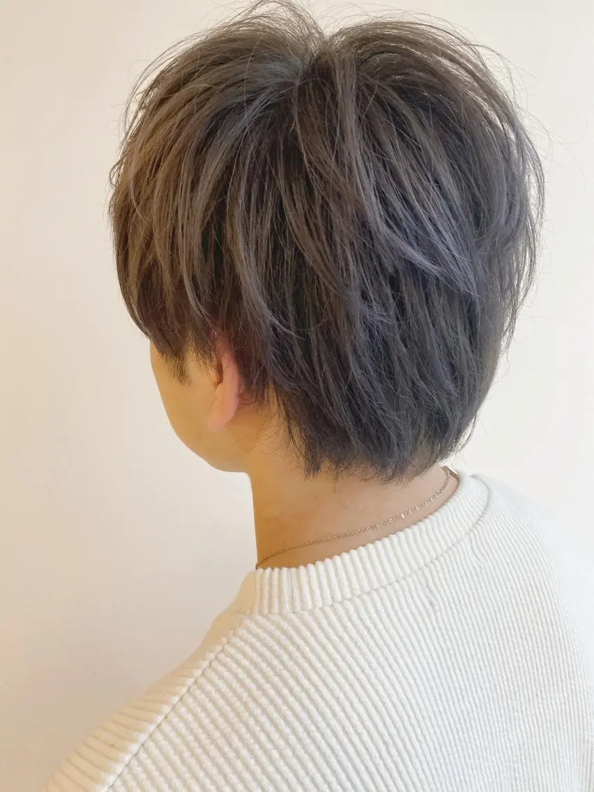 ショート カラー メンズ カット ヘアカラー トリートメント ヘッドスパ 千村 亮のヘアスタイル