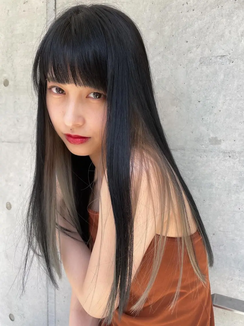 ロング カット トリートメント nessヤマサキ リュウタのヘアスタイル