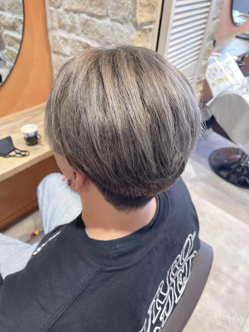 ショート カット ヘアカラー トリートメント 髪質改善×艶髪　斉藤 勝のヘアスタイル