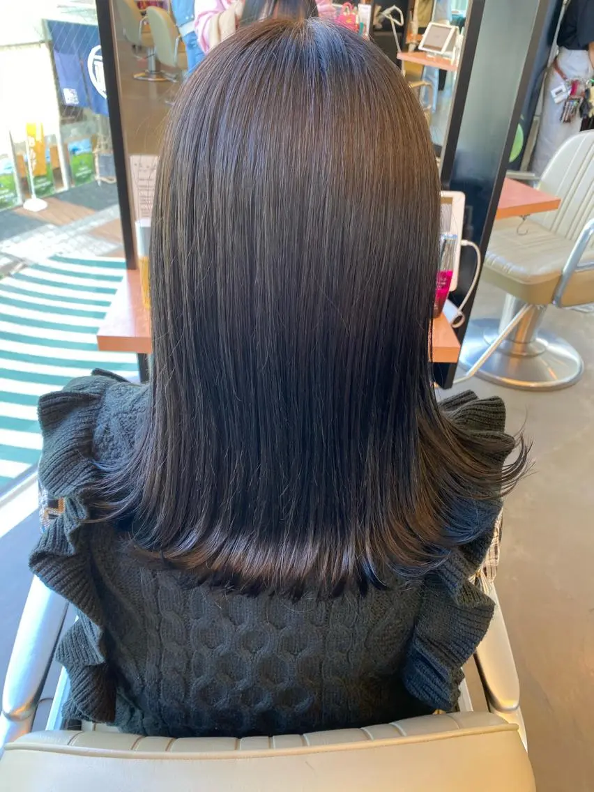 セミロング カラー グレージュ ✨️今だけ無料✨️ 鶴田みなみのヘアスタイル