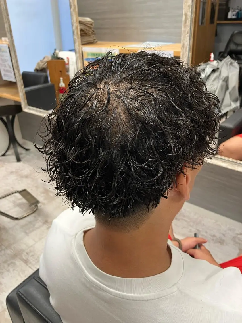 パーマ メンズ カット パーマ メンズ特化/パーマ/ フェードWATARUのヘアスタイル