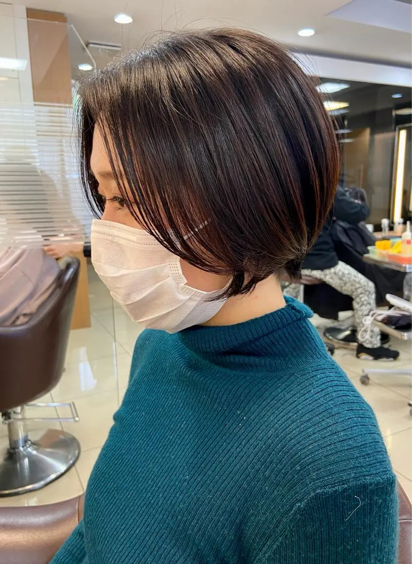 ショート ショートボブ ボブ くびれヘア ショートヘア 髪質改善・ボブ・ ショート 丸毛一輝のヘアスタイル