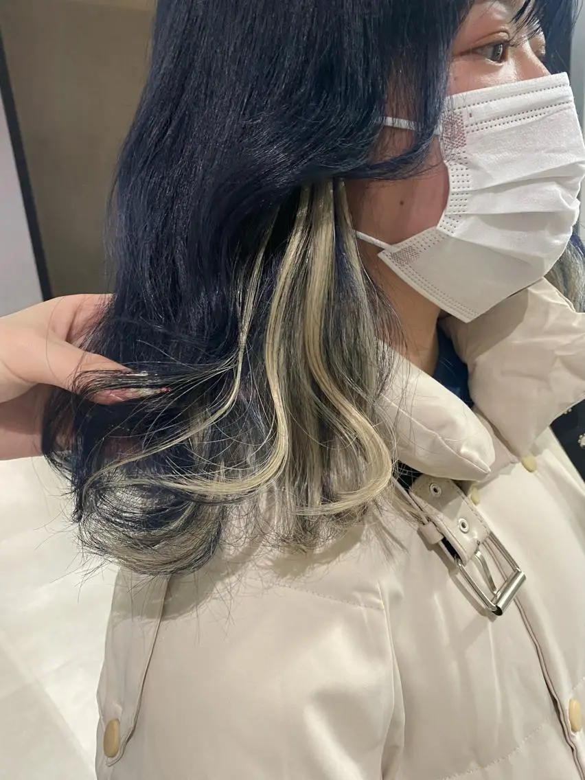 セミロング エクステ カット ヘアカラー トリートメント エクステ Su-chi-🧴 /ミルクティーカラーのヘアスタイル