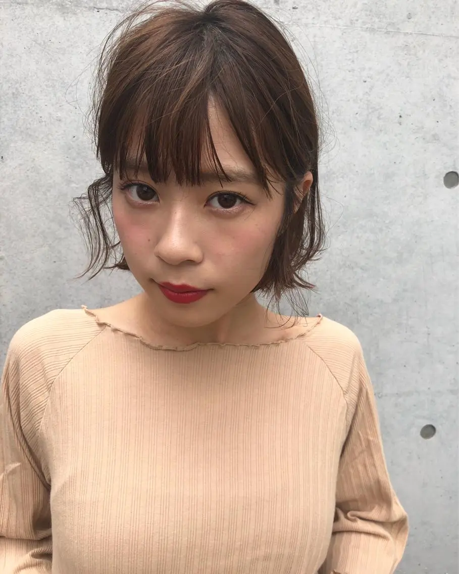 ショート カラー ヘアカラー トリートメント 東 みのりのヘアスタイル