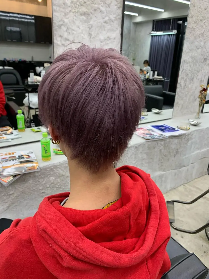 メンズ カット ヘアカラー レイヤーカット TAIKIのヘアスタイル