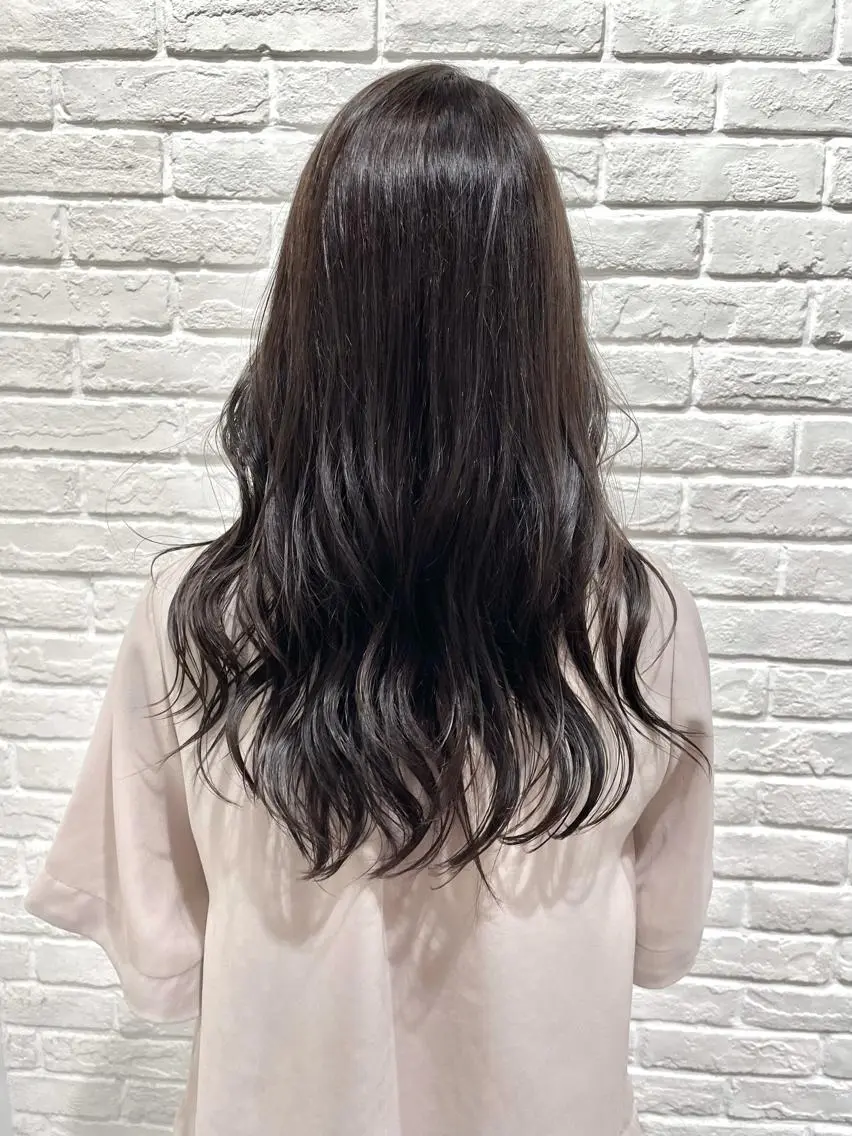 ロング カラー パーマ ヘアアレンジ メンズ キッズ ネイル マツエク・マツパ belta.🌱 安藝夏花🌻のヘアスタイル