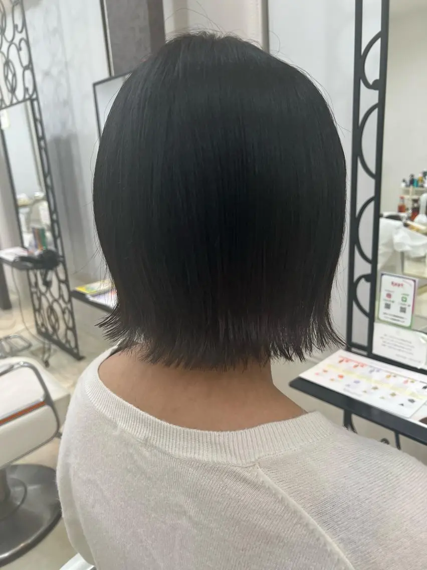 ショート ボブ 外ハネヘア Rapt.HAIR 中村 知里のヘアスタイル
