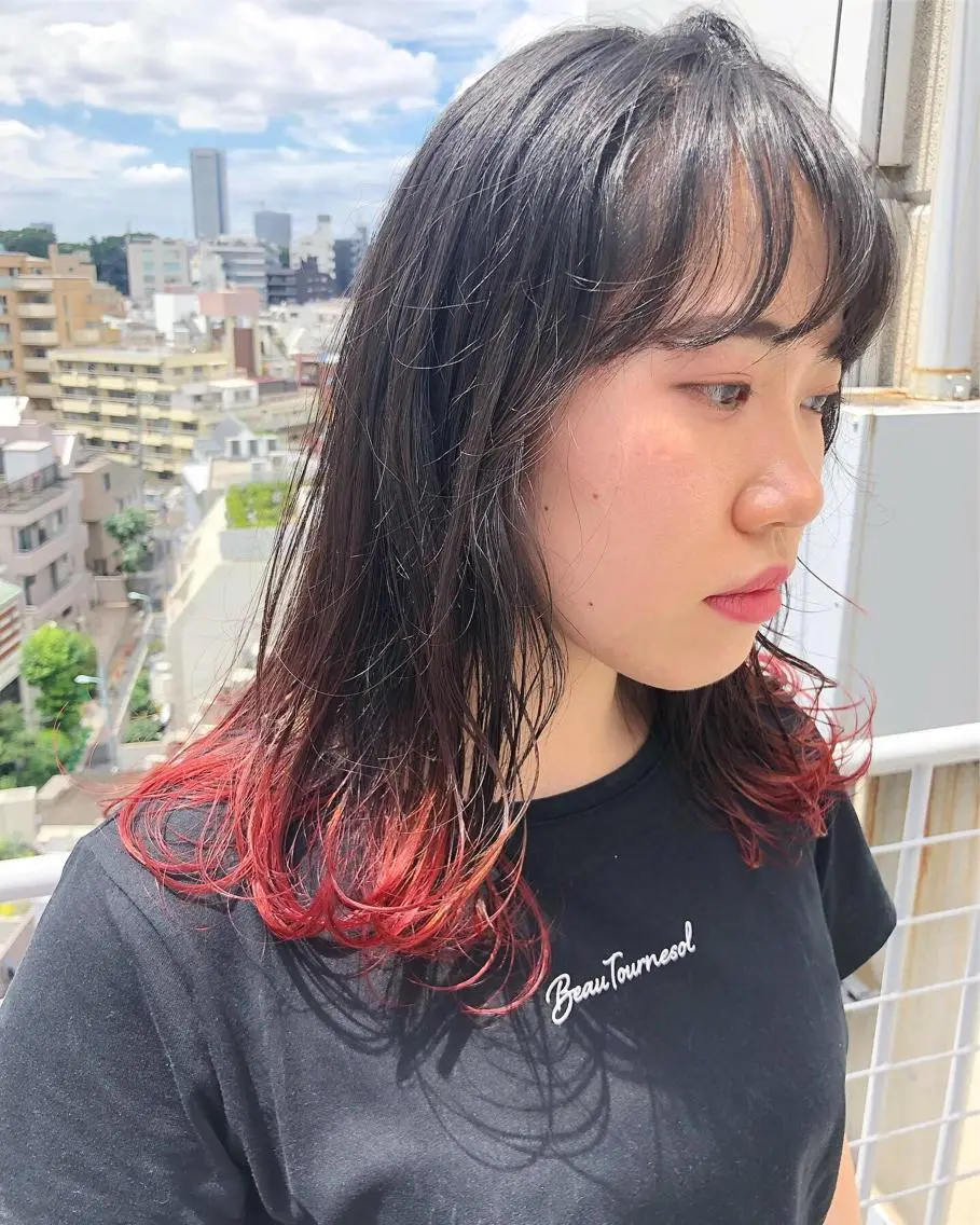 ミディアム カラー ヘアアレンジ 【池袋/スパイキー ショート】ⓝⓘⓜⓤのヘアスタイル