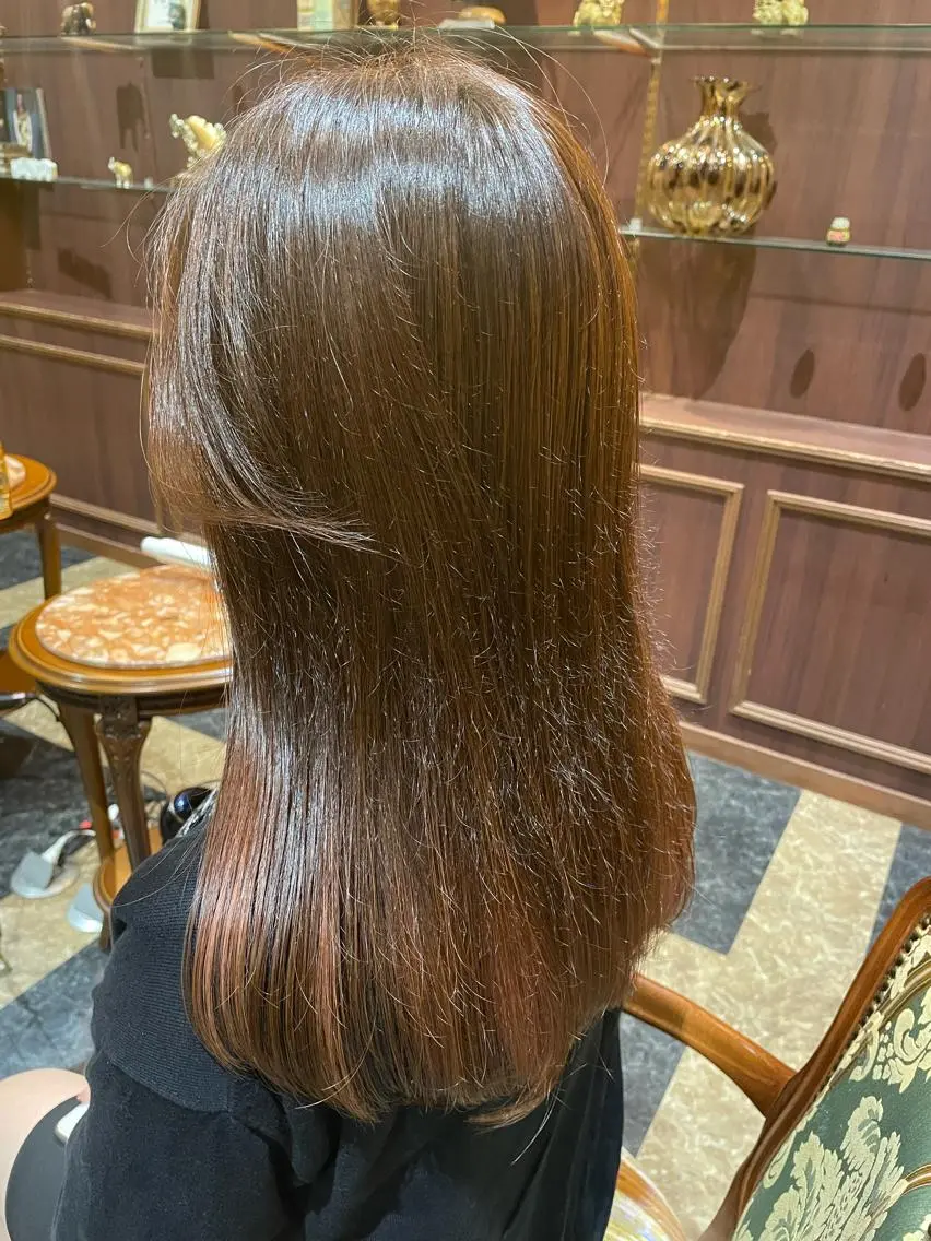 ロング 田中 沙織のヘアスタイル