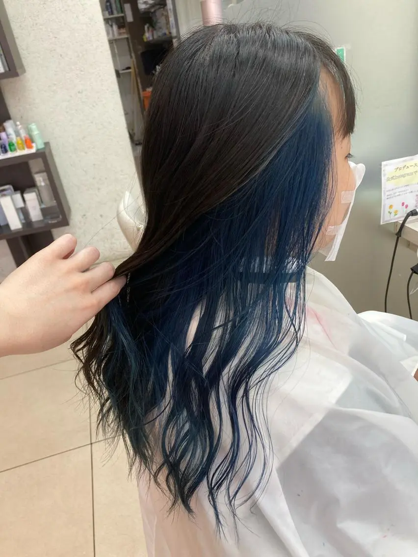 ロング カラー 🫧ダメージレス🫧 カラー&縮毛矯正のヘアスタイル