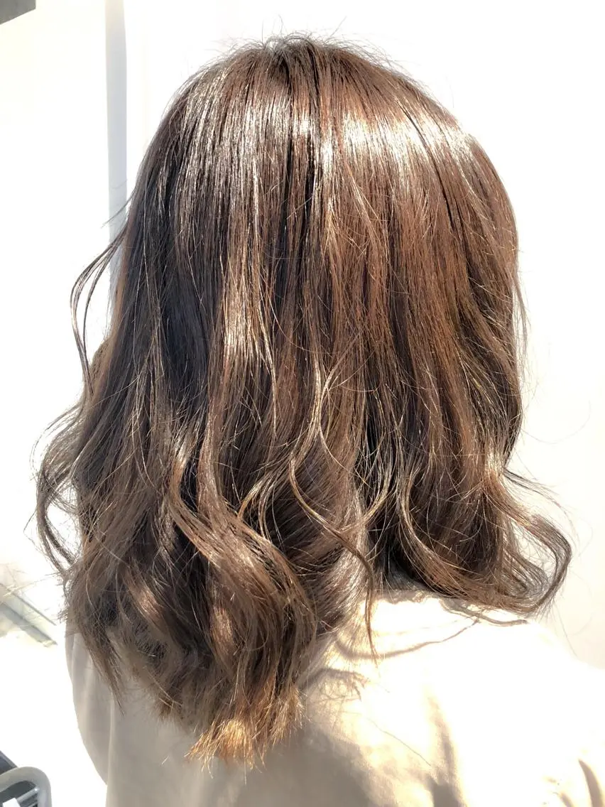 ロング カラー パーマ ヘアアレンジ レイヤー×ヘッドスパ *保田遥*のヘアスタイル