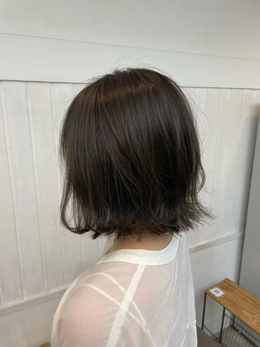 ミディアム カラー 透明感カラー KEIGO/ ベージュカラーのヘアスタイル