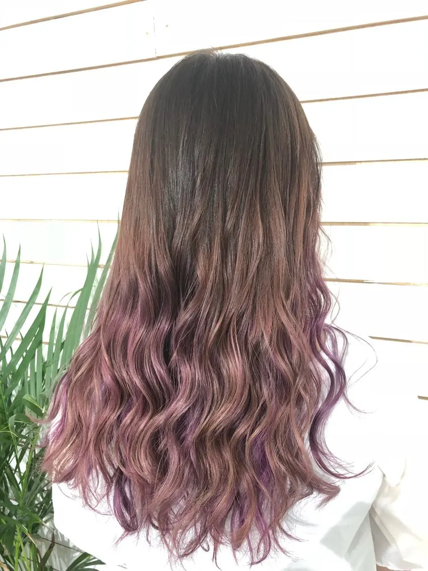 ロング ヘアカラー 🧡艶髪/エクステ 🫧🧡YUKI❄️のヘアスタイル