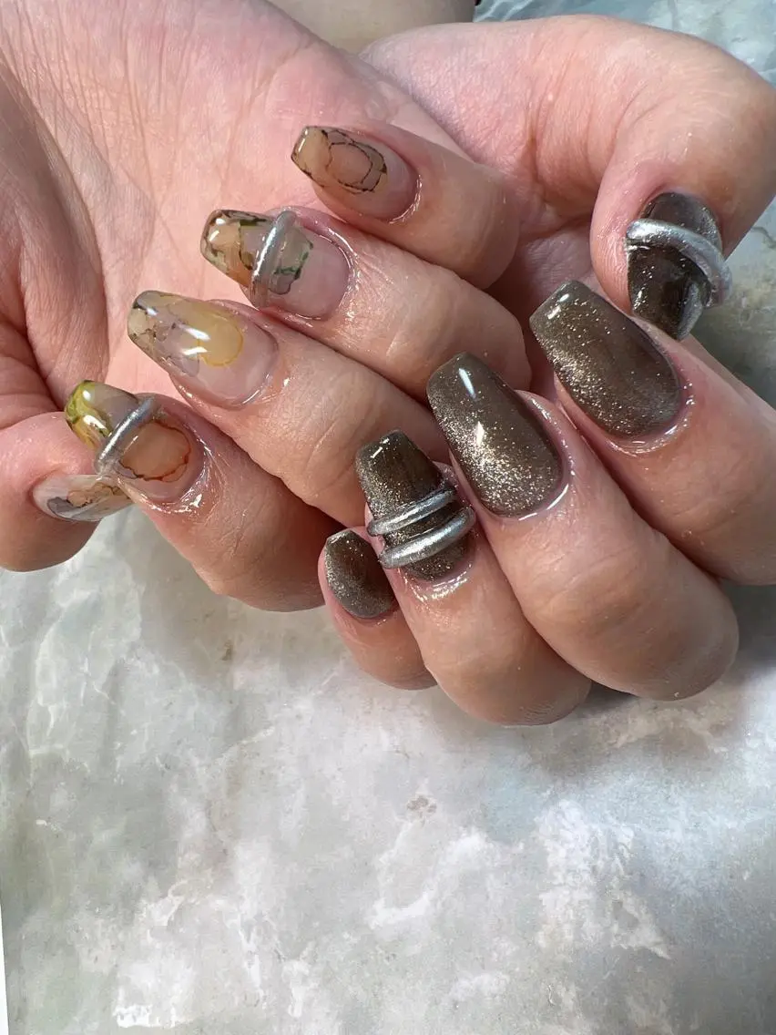 ネイル ミラーネイル coco nailのネイルデザイン