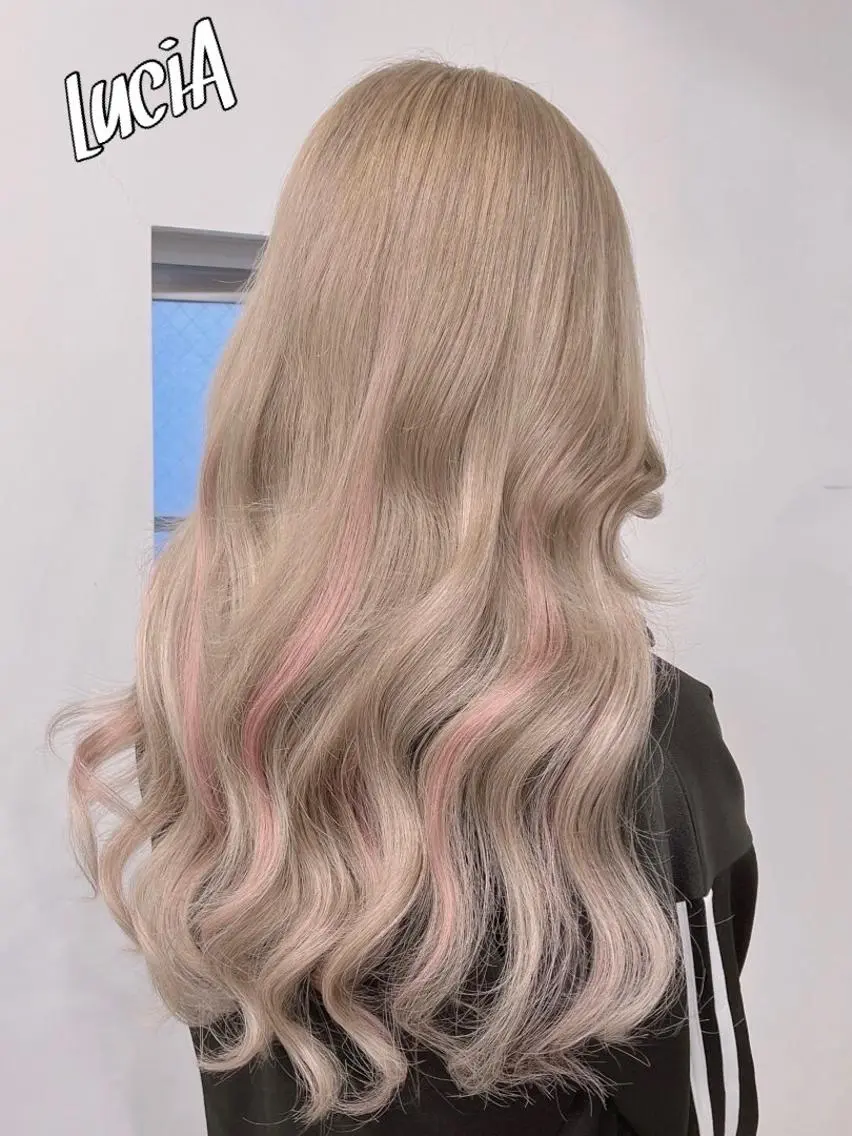 ロング ヘアアレンジ カラー エクステ7:30〜 LuciA\5900のヘアスタイル