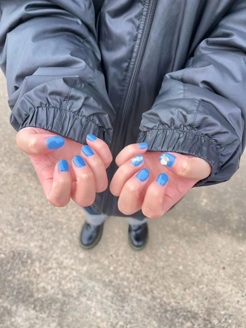 ネイル ブルー SEPTNAIL NISHIZAKIのネイルデザイン