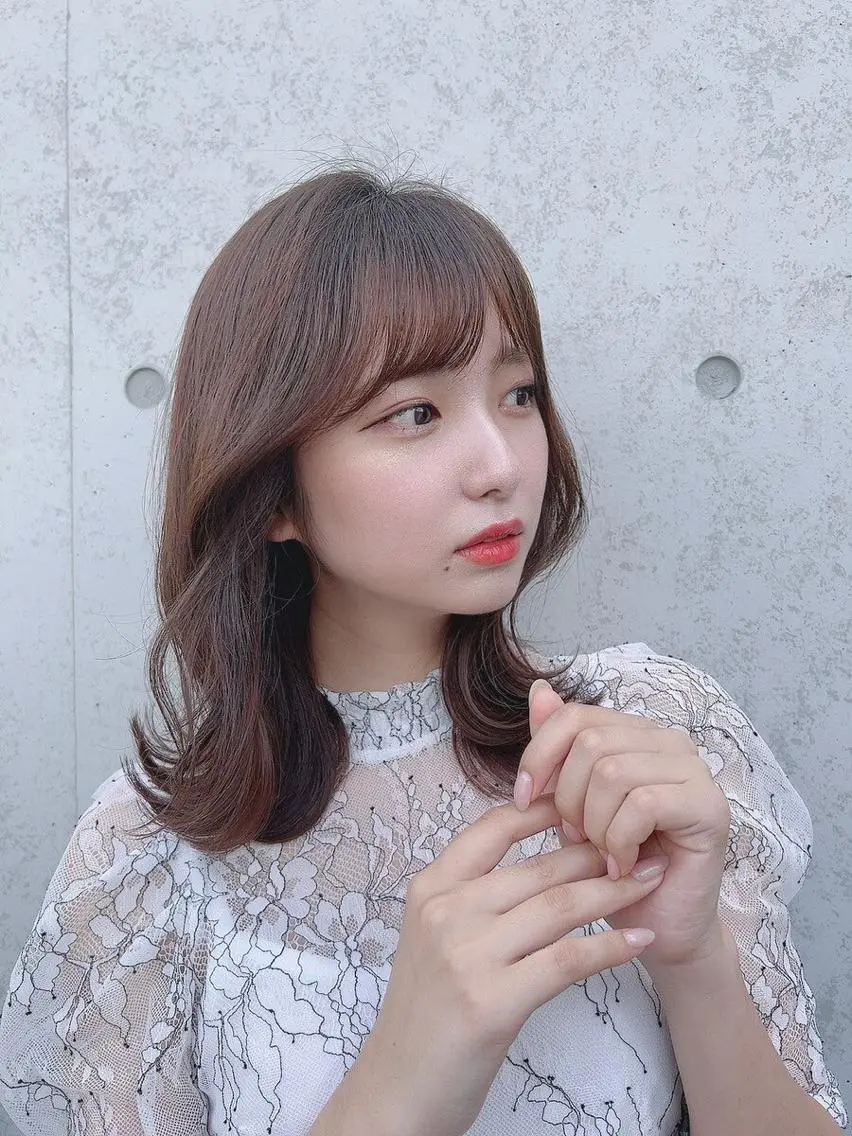 ミディアム カラー 髪質改善 makiuchiのヘアスタイル
