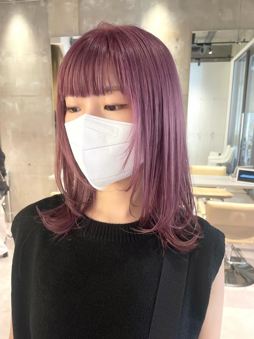 セミロング カラー パーマ カット ヘアカラー トリートメント ☀️海外レイヤー 🇺🇸/ヒナコのヘアスタイル