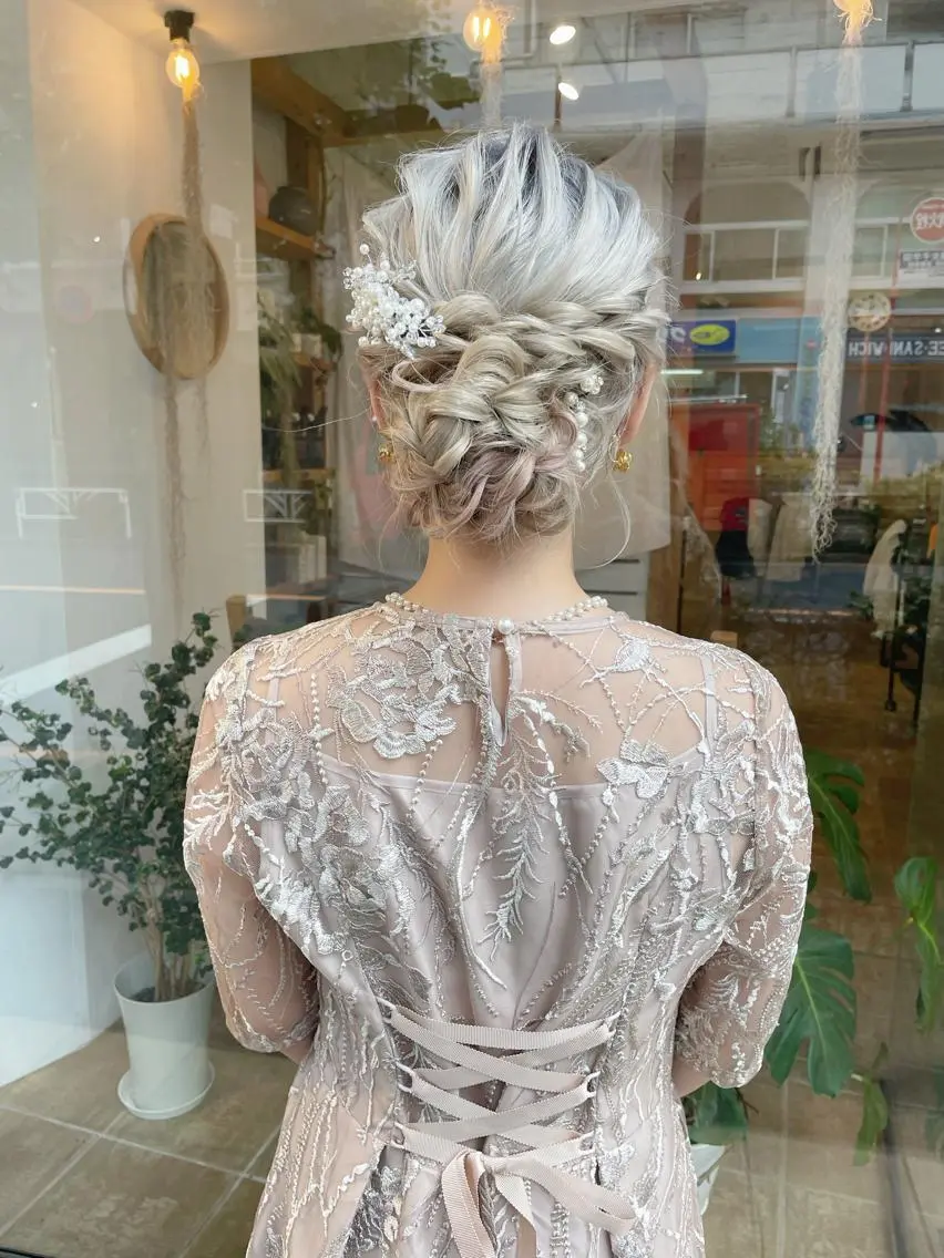 ロング ヘアアレンジ ヘアセット ヘアアレンジ にいた かづしげのヘアスタイル