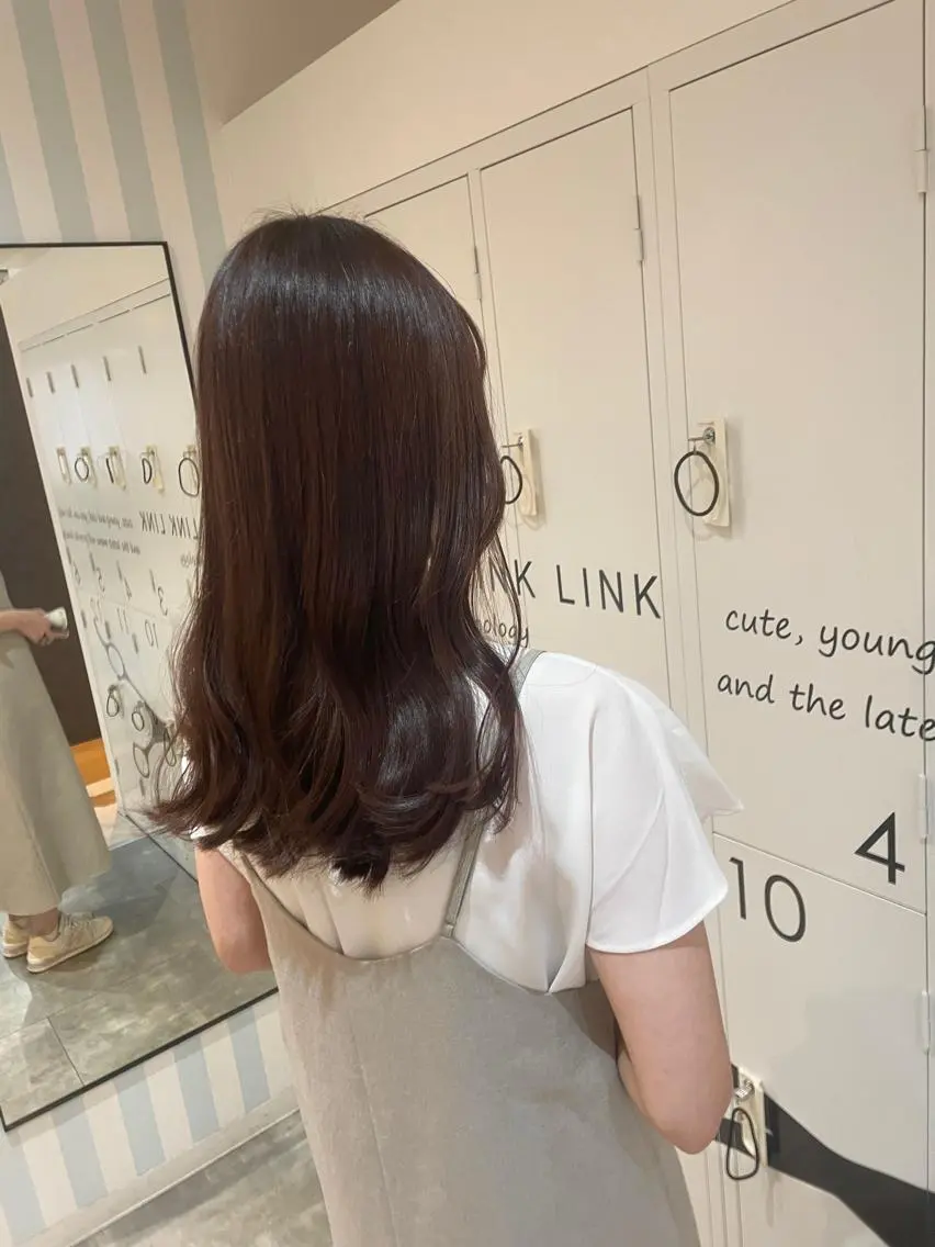 ロング カラー ヤマナカ エリカのヘアスタイル