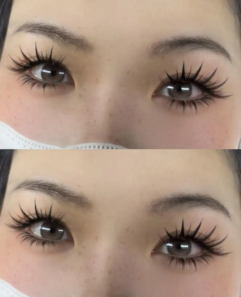 マツエク・マツパ 束感まつ毛 韓国風マツエク 下まつげエクステ ワンホンマツエク KUMI🤎Eye lash🌻新大久保のマツエク・マツパデザイン