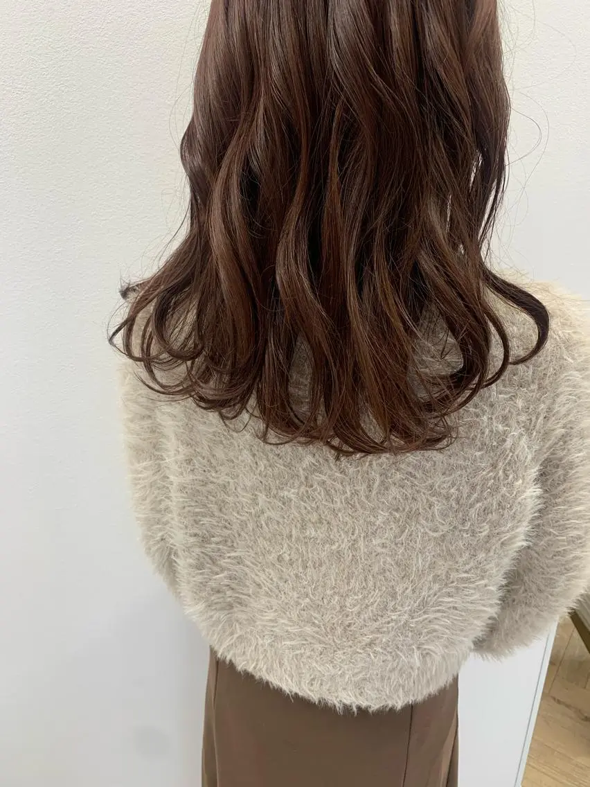 ミディアム カット ヘアカラー トリートメント 髪質改善/韓国/ ヘアセット/夏美のヘアスタイル